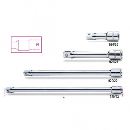 EXTENSION SQUARE MF 1/2'' L225 - 920/22