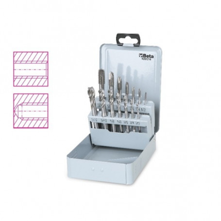 SET 14 MASCS. MACHINE HSS FP+FC M3-M12 - 428/C14