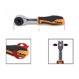 RATCHET REV. WERKZEUGHALTER 1/4'' - 860/58