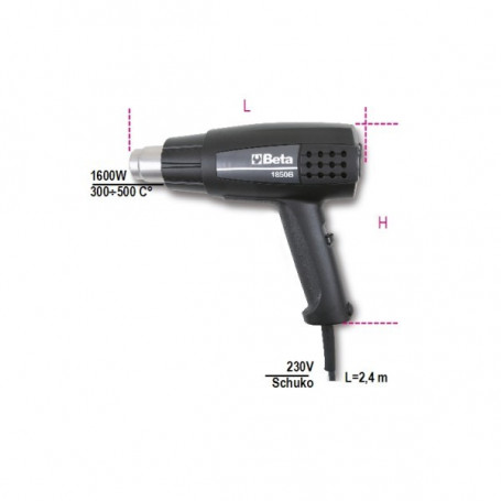 PISTOLET THERMIQUE 2 VITESSES 1600W - 1850B