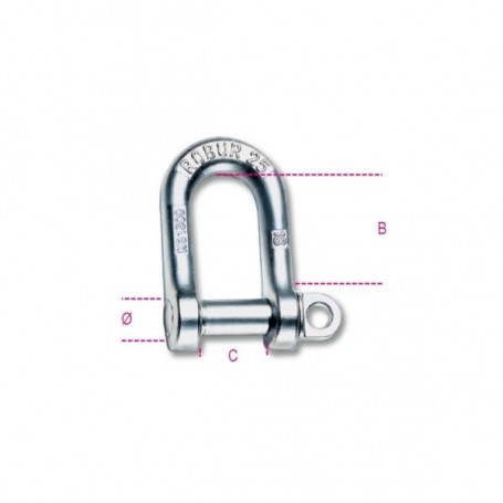 BETA VERZINKTER GERADER SCHÄKEL 0,6T - 8025