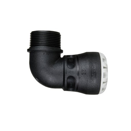 COUDE 90° FILETÉ MÂLE 25 X 1/2