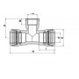 TI 90 FEMALE THREADED BRANCH ONE 20 X 1/2''