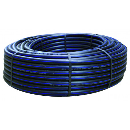 POLYETHYLENE PIPE 100 IIP PN 25 ROLL 100MT D.75