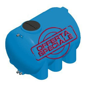 RÉSERVOIR CYLINDRIQUE EN POLYÉTHYLÈNE - HORIZONTAL LT.1500
