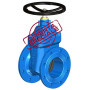 FLAT BODY GATE VALVE DN100 PN16 SOFT SEATED+HW