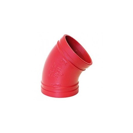 CURVA 45' SCANALATA 5'' (139,7 mm) VERNICIATA - Gr8LOK