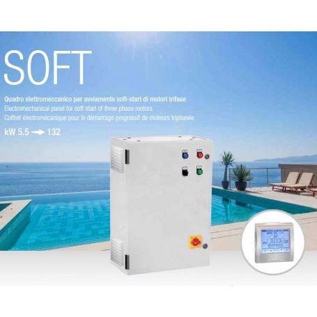 ELECTROMECHANICAL SOFT-START PANEL HP7.5 THREE-PHASE MOTOR - SOFT SERIES