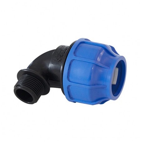 GOMITO POLIETILENE FILETTATO MASCHIO 32X1'' - IRRIGAZIONE