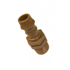 RACCORDO MASCHIO 1/2" PER 17 PG MARRONE