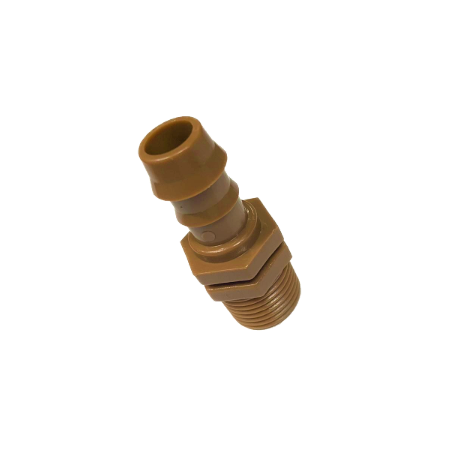 RACCORDO MASCHIO 1/2" PER 17 PG MARRONE