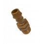 RACCORDO MASCHIO 1/2" PER 17 PG MARRONE