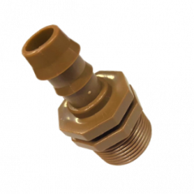 RACCORDO MASCHIO 3/4" PER 17 PG MARRONE