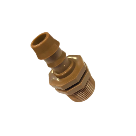 RACCORDO MASCHIO 3/4" PER 17 PG MARRONE