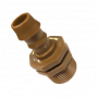 RACCORDO MASCHIO 3/4" PER 17 PG MARRONE