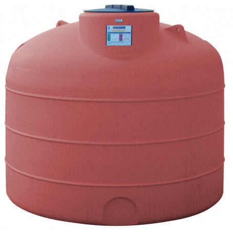 RÉSERVOIR CYLINDRIQUE EN POLYÉTHYLÈNE - VERTICAL POUR LE TRANSPORT LT.1500 TERRACOTTA