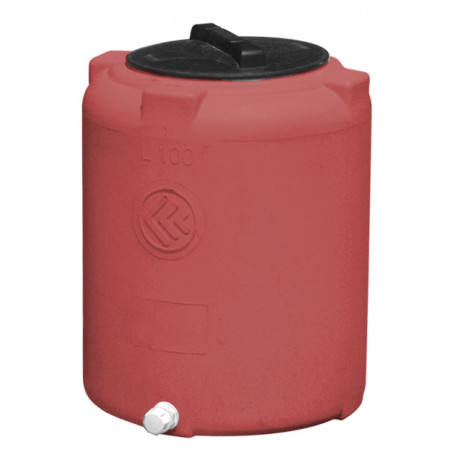 ZYLINDRISCHER POLYETHYLEN-TANK - VERTIKAL LT. 100 TERRACOTTA