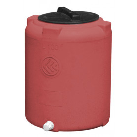ZYLINDRISCHER POLYETHYLEN-TANK - VERTIKAL LT.2100 TERRACOTTA
