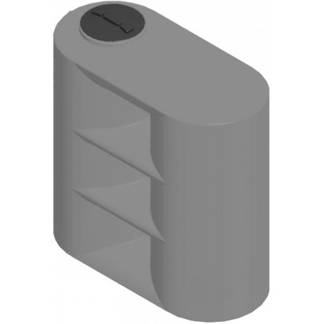 PARALLELEPIPED POLYETHYLENE TANK LT. 750 GREY