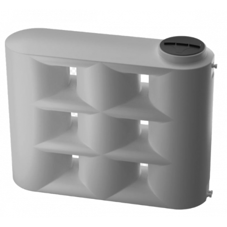 SERBATOIO ACQUA POLIETILENE PARALLELEPIPEDO LT.2000 GRIGIO