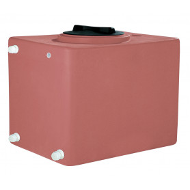 CUBE POLYETHYLENE TANK LT. 300 TERRACOTTA