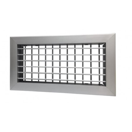 BOCCHETTA DI MANDATA IN ALLUMINIO ANODIZZATO 332 X 132
