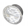 GRILLE RONDE EN ALUMINIUM D.125 ENCASTRÉE AVEC FILET