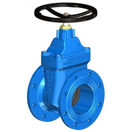 FLAT BODY GATE VALVE DN40 PN10/16 RUBBERIZED WEDGE WITH HAND WHEEL | VAG