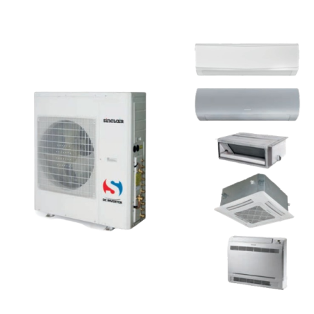 CONDIZIONATORE SINCLAIR TRIAL SPLIT 24.000 BTU 7,1KW R32 UNITA' ESTERNA