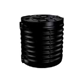 SERBATOIO ACQUA POLIETILENE CILINDRICO DA INTERRO LT. 750 VT GRIGIO ALIMENTARE
