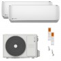 CONDIZIONATORE CLIVET DUALSPLIT 4.1KW (14.000 BTU) - UNITA' INTERNE CRISTALLO - 9.000 + 9.000 BTU | CON WI-FI