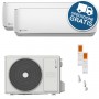 CLIMATISEUR CLIVET DUALSPLIT 7.9KW (27,000 BTU) - UNITÉS INTÉRIEURES CRYSTAL 9,000 + 18,000 BTU | AVEC WI-FI
