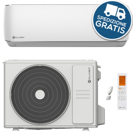 CLIVET CRISTALLO MONOSPLIT KLIMAANLAGE - 12.000 BTU R32 Inverter A++ | MIT WI-FI