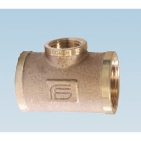 HÜLSE T REDUZIERT BRONZE FFF 1 "X 1/2" X 1"