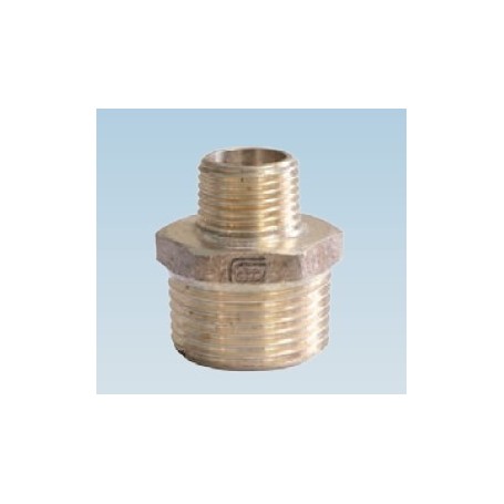 REDUCED BRONZE NIPPLES MM 1/2" X 1"