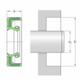 ANNEAU SKF 40X72X7 HMSA10-RG NBR