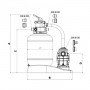 FILTRO A SABBIA PER PISCINA MONOBLOCCO ASTRALPOOL GALACTIC D600 - 1.0HP 14MC/H
