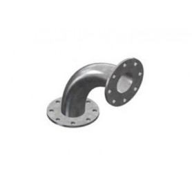 CURVA ZINCATA 90° CON DUE FLANGE PN10 DN 125X125