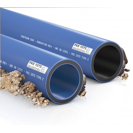 TUPO POLYETHYLENE PE100 RENOVATION PN10 VRC+ D.225 BAR MT.6