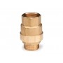 MALE/FEMALE CHECK VALVE FULL PASSAGE SANDBLASTED 1''