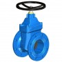 FLAT BODY SHUTTER DN200 PN10 RUBBERIZED WEDGE + HAND WHEEL | VAG EKO-B