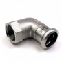 GOMITO MISTO 90° FF 3/4"X22 INOXPRES