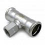 TEE CON DERIVAZIONE FF 1/2"X54 INOXPRES