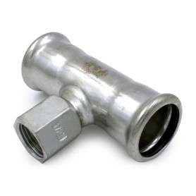 TEE CON DERIVAZIONE FF 2"X76,1 INOXPRES