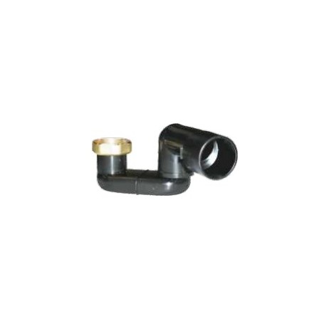SIFONE VASCA C/DADO OTTONE  11/2" X  40-50 GIREVOLE