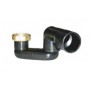 SIFONE VASCA C/DADO OTTONE  11/2" X  40-50 GIREVOLE