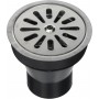 SIFONE PAVIMENTO 100 GRIGLIA INOX