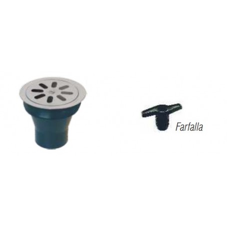 FARFALLA PER FISSAGGIO GRIGLIA INOX