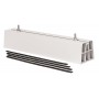 COPPIA BASE A PAVIMENTO PVC LUNGHEZZA 350 380KG