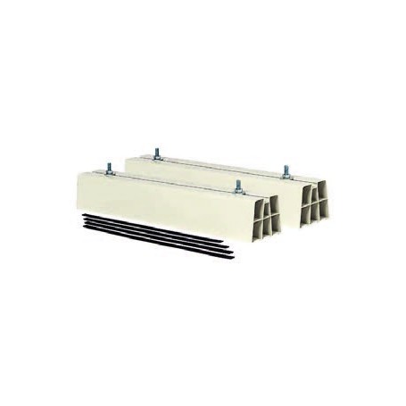COPPIA BASE A PAVIMENTO PVC LUNGHEZZA 350 380KG